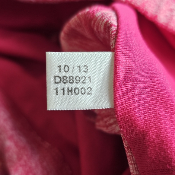 Adidas Heather Pink Short Sleeve Warm Neck Athletic Pullover Size Medium - Picture 6 of 13